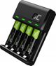 Green Cell Vital Φορτιστής Μπαταριών Ni-MH για AA/AAA με 4x AAA Μπαταρίες, Ένδειξη Φόρτισης & Προστασία, GRSETGC02