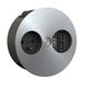 Φορτιστής BACHMANN TWIST 1xUTE 1xUSB, εμφάνιση ανοξείδωτου χάλυβα AEH, 2 m
