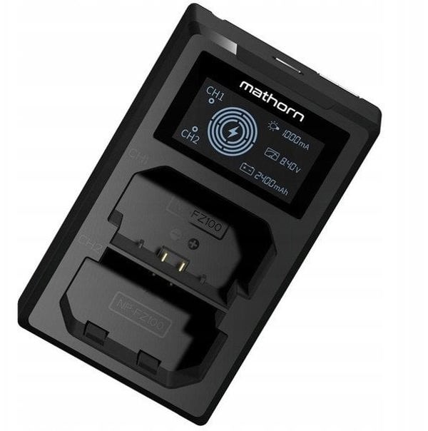 Φορτιστής διπλού καναλιού Mathorn MBC-D220 USB-C για Sony NP-FZ100
