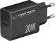 Φορτιστής Esperanza EZC104K Esperanza φορτιστής τοίχου 20w usb-c pd μαύρος