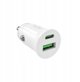 Puro Φορτιστής Αυτοκινήτου Pro Lite, 20W, 1x USB-A & 1x USB-C Power Delivery, Λευκό