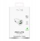 Puro Φορτιστής Αυτοκινήτου Pro Lite, 20W, 1x USB-A & 1x USB-C Power Delivery, Λευκό