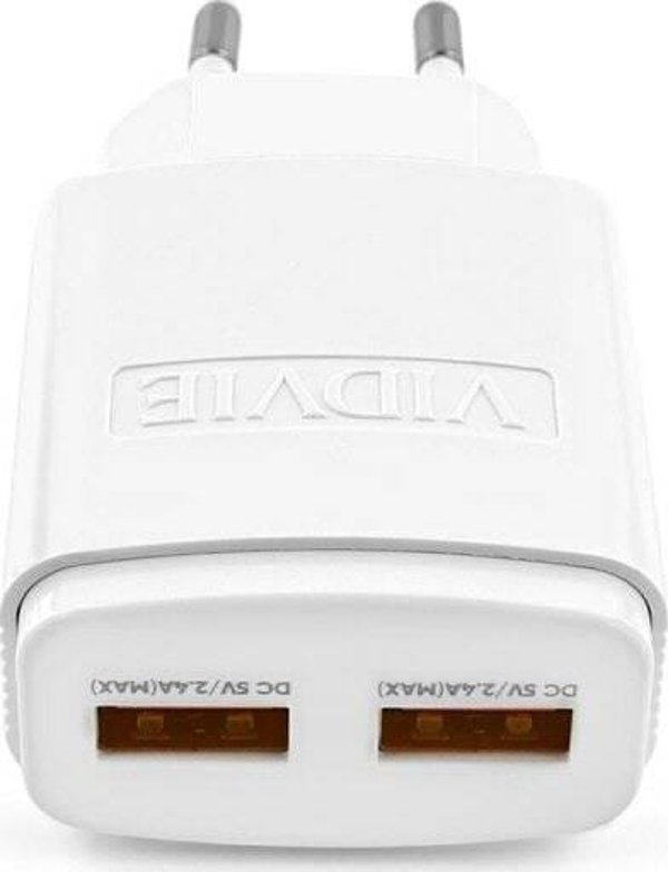 Φορτιστής δικτύου dual USB + καλώδιο Τύπου C 2400 mA