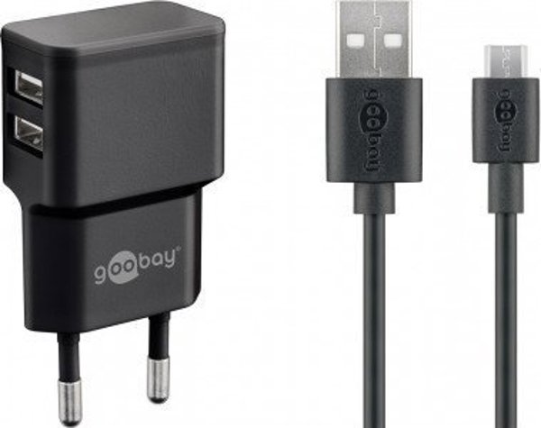 Φορτιστής Goobay 2x USB-A 2.4 A (RB44984)