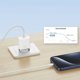 Φορτιστής USAMS USAMS Φορτιστής τοίχου 1xUSB-C T65 PD20W PD Γρήγορη Φόρτιση US-CC226 + καλώδιο USB-C/Lightning US-SJ712 30W λευκό Yi Series OYXLTZ02