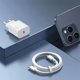 Φορτιστής USAMS USAMS Φορτιστής τοίχου 1xUSB-C T65 PD20W PD Γρήγορη Φόρτιση US-CC226 + καλώδιο USB-C/Lightning US-SJ712 30W λευκό Yi Series OYXLTZ02