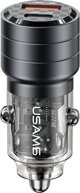 Φορτιστής Usams Φορτιστής αυτοκινήτου USAMS C36 USB-A+USB-C 95W Γρήγορη Φόρτιση μαύρο/black (US-CC176)