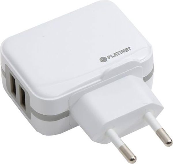 Φορτιστής Platinet PLCU2W 2x USB-A 3.4 A (PLCU2W)