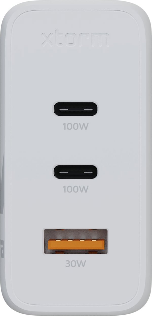 Φορτιστής Xtorm Φορτιστής Τοίχου Ultra GaN2 100W 2xUSB-C PD,1xUSB-A QC 3.0 Λευκή
