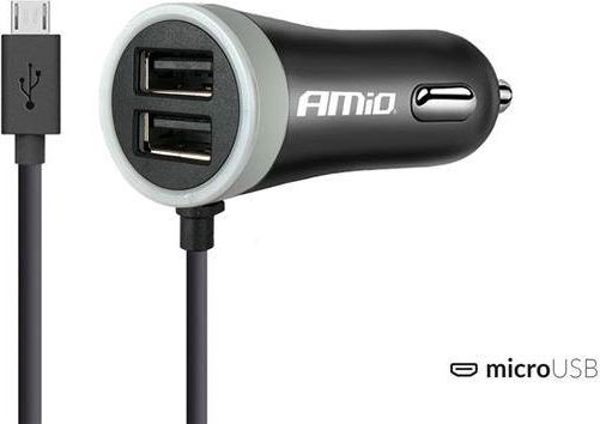 Φορτιστής AMiO PCH PRO-01 Μονοκόμματος 2x USB-A 2.4 A (AMI-02056)