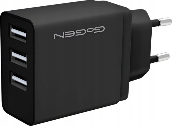 Φορτιστής GoGEN Φορτιστής δικτύου 3x USB 15,5W 3,1A GoGEN - ACH301B