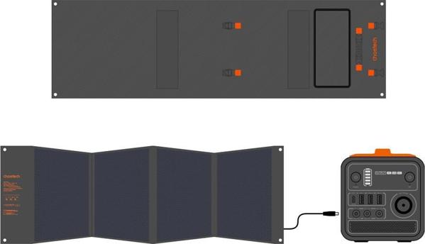 Ηλιακός φορτιστής Choetech Choetech ηλιακός φορτιστής αναδιπλούμενος 120W 1 x USB Τύπου C / 2 x USB Τύπου A (SC008)