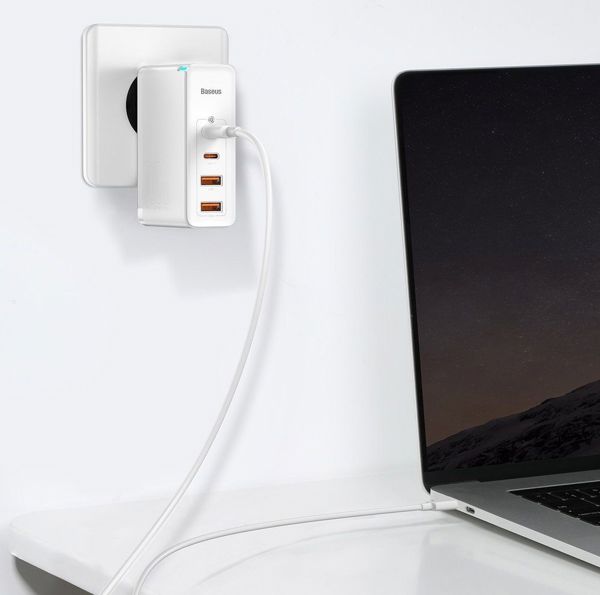 Baseus GaN2 Pro Φορτιστής 100W, 2x USB-A & 2x USB-C, Quick Charge 4+, Power Delivery, Μαύρο