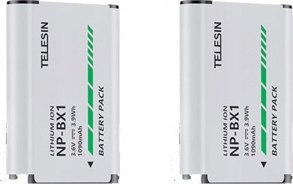 Φορτιστής Usb Type-c + 2x Μπαταρία Τύπου Sony Np-bx1 Npbx1 Telesin / Cmr-001
