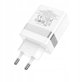 Φορτιστής τοίχου για τηλέφωνο HOCO USB A + USB C QC3.0 PD 3A 30W N21 λευκός