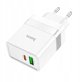 Φορτιστής τοίχου για τηλέφωνο HOCO USB A + USB C QC3.0 PD 3A 30W N21 λευκός