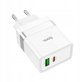 Φορτιστής τοίχου για τηλέφωνο HOCO USB A + USB C QC3.0 PD 3A 30W N21 λευκός