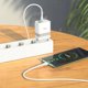 Φορτιστής τοίχου για τηλέφωνο HOCO USB A + USB C QC3.0 PD 3A 30W N21 λευκός