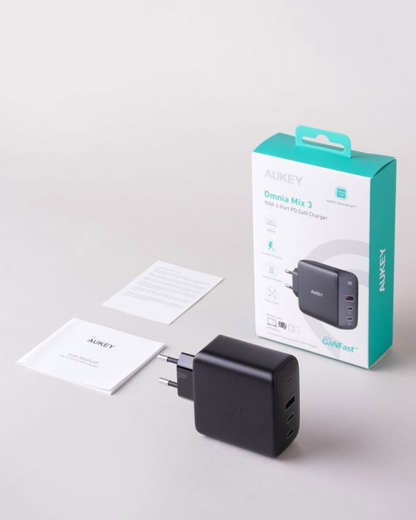 Φορτιστής Aukey PA-B6S 1x USB-A 2x USB-C 4.5 A (PA-B6S)