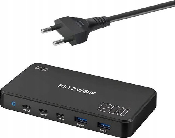Φορτιστής Blitzwolf Φορτιστής δικτύου Blitzwolf BW-i100 5 σε 1 120W