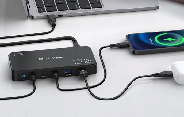 Φορτιστής Blitzwolf Φορτιστής δικτύου Blitzwolf BW-i100 5 σε 1 120W
