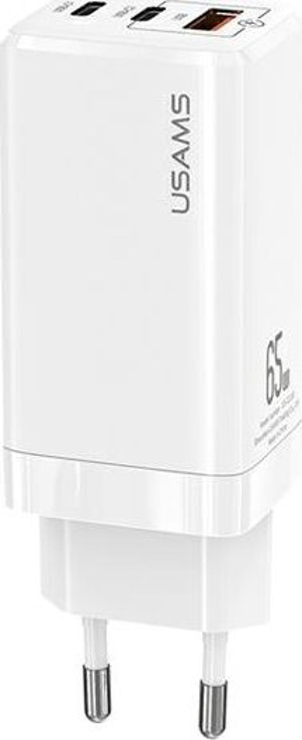 Φορτιστής Usams T33 1x USB-A 2x USB-C 3 A (CC110TC02)