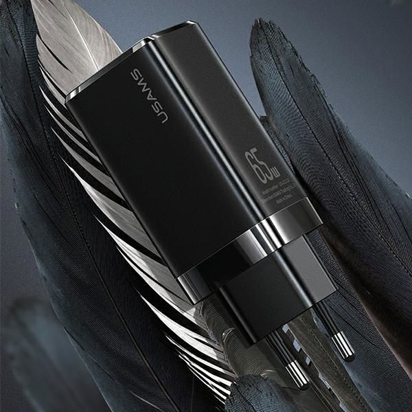 Φορτιστής Usams T33 1x USB-A 2x USB-C 3 A (CC110TC02)
