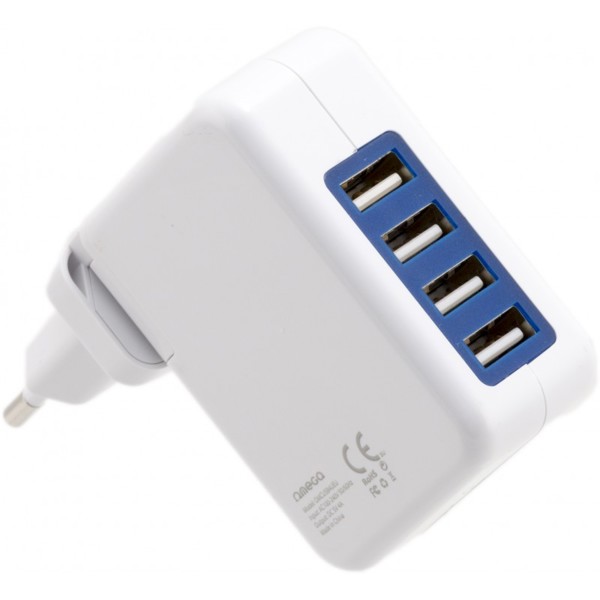 Φορτιστής Omega 4x USB-A 2.4 A (42672)