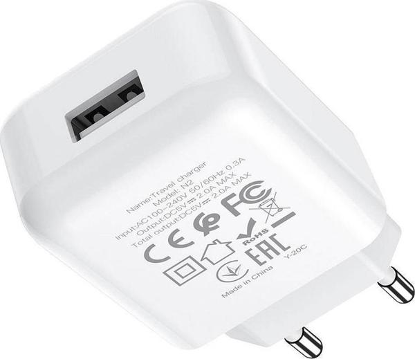 Φορτιστής Hoco N2 1x USB-A (6931474746108)