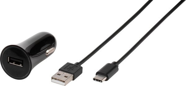 Φορτιστής Vivanco Vivanco αυτοκινήτου USB-C 3A 1m, μαύρο (38669)