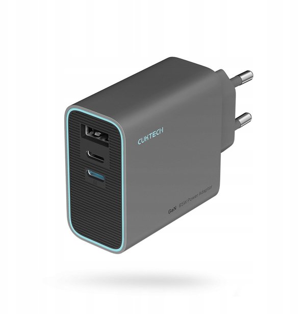 Φορτιστής τοίχου Cuktech CUKAD653EUGR 65W GaN 2 x USB-C 1 x USB-A - γκρι
