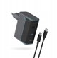 Φορτιστής τοίχου NoName CUKAD1003EUG GaN 100W 2 x USB-C 1 x USB-A με καλώδιο USB-C - γκρι
