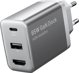 Φορτιστής τοίχου Vention FJAH0-EU USB(C+A)+HDMI GaN (60W/5W/4K@60Hz) (γκρι)