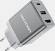 Φορτιστής τοίχου Vention FJAH0-EU USB(C+A)+HDMI GaN (60W/5W/4K@60Hz) (γκρι)