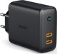 Φορτιστής Aukey 2x USB-C 3 A (PA-D2)