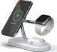 Tech-Protect A12 Ασύρματος Φορτιστής 3 σε 1, 15W για iPhone, Apple Watch & AirPods, Λευκός