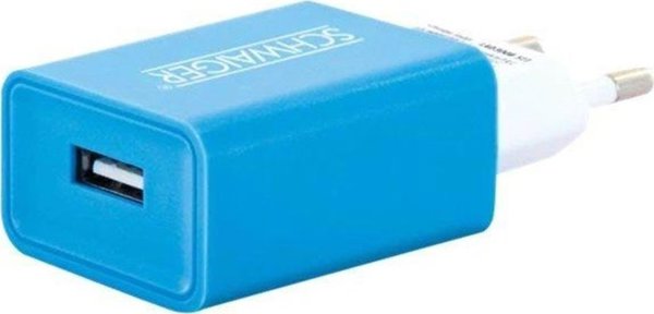 Φορτιστής Δικτύου Schwaiger LAD300B511, 1x USB-A, Μπλε