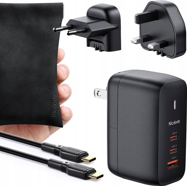 Φορτιστής Mcdodo ΓΙΑ ΤΗΛΕΦΩΝΟ, LAPTOP, GAN 3.0, FAST CHARGING, USB-C, PD, USB-A, 65W, MCDODO 13240718 6921002616218