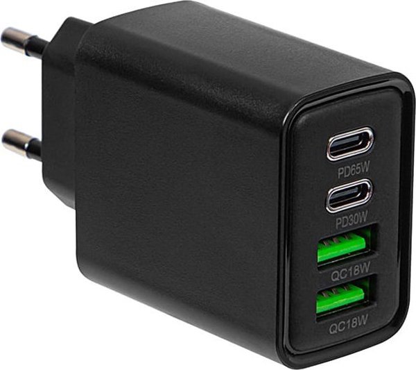 Ladowarka Blow 76-023# Ladowarka sieciowa gniazdo usbx2 + usb-c qc+pd 65w