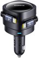 Φορτιστής αυτοκινήτου Baseus Enjoyment Max με καλώδια USB-C+USB-C 60W Μαύρο
