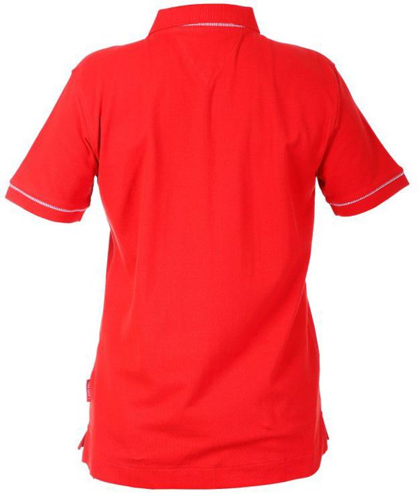 Lahti Pro Μπλούζα πόλο από βαμβάκι κόκκινη 220g XXXL (L4030706)