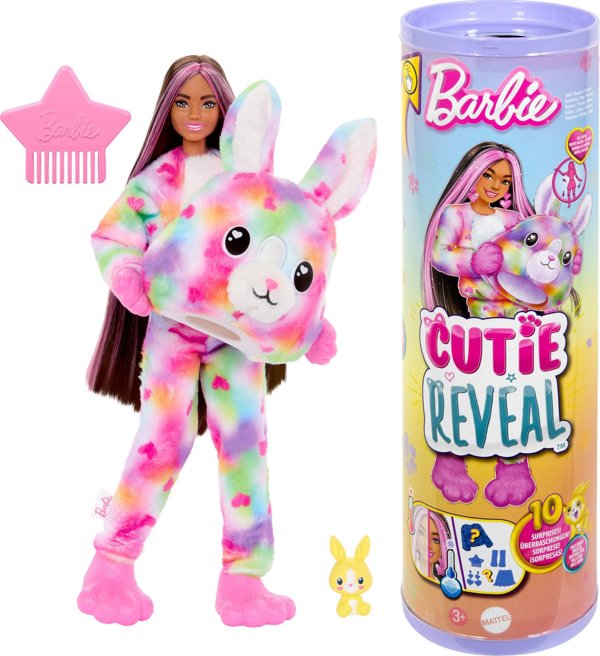 Κούκλα Barbie Mattel Κούκλα Barbie Cutie Reveal Κουνελάκι Υπέροχα όνειρα (HRK38)