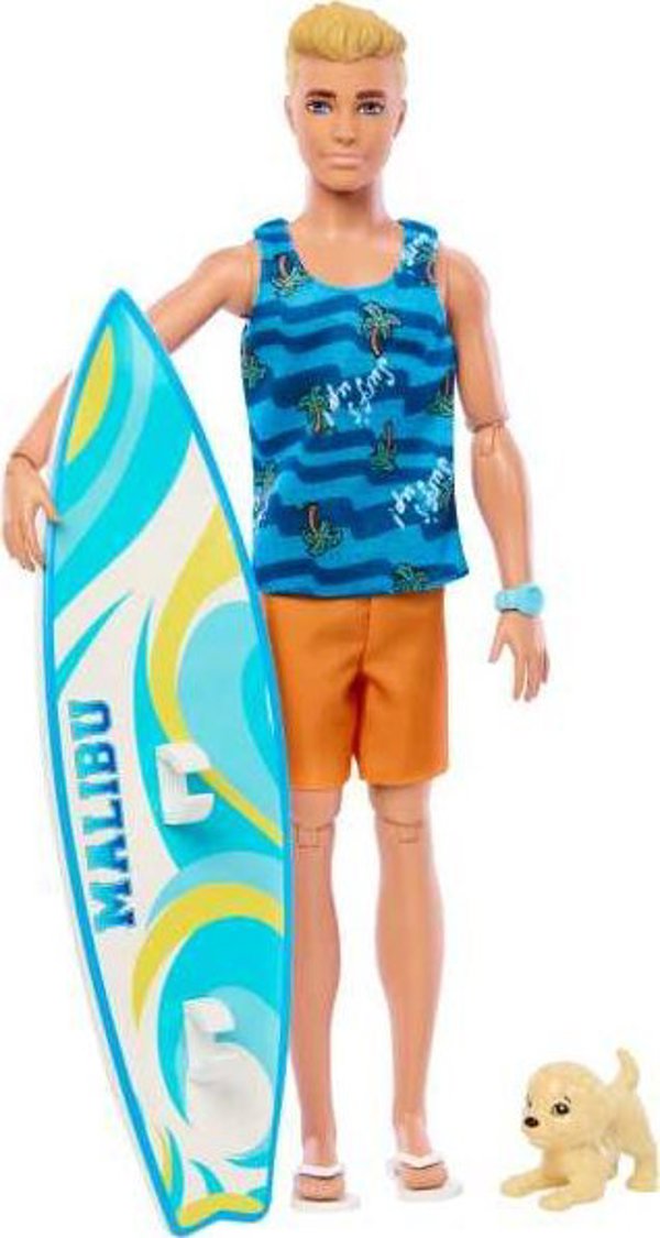 Κούκλα Barbie Mattel Ken Beach Surfer (ξανθιά) HPT50 13147106 194735167265
