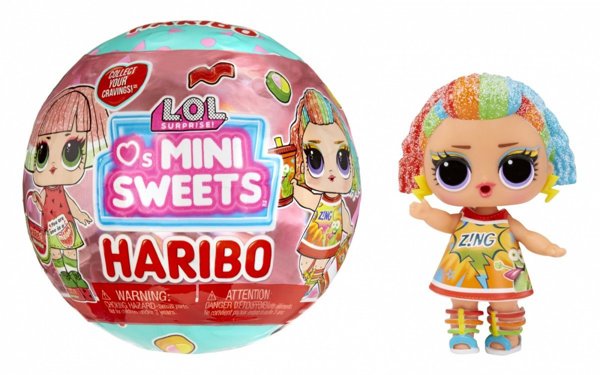 Κούκλα l.o.l. loves mini sweets x haribo display 18 τεμάχια