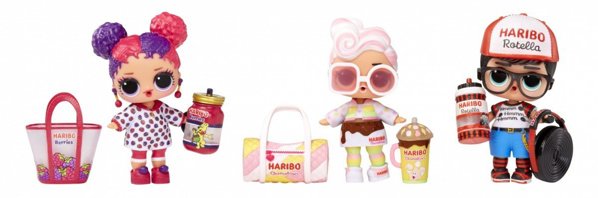 Κούκλα l.o.l. loves mini sweets x haribo display 18 τεμάχια