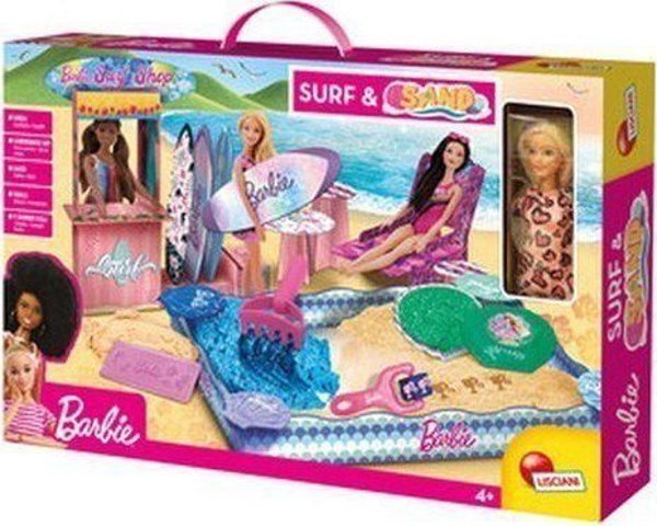 Lisciani Barbie Sand And Surf Σετ Άμμου με Κούκλα και Κινητική Άμμο για Παραθαλάσσιο Παιχνίδι