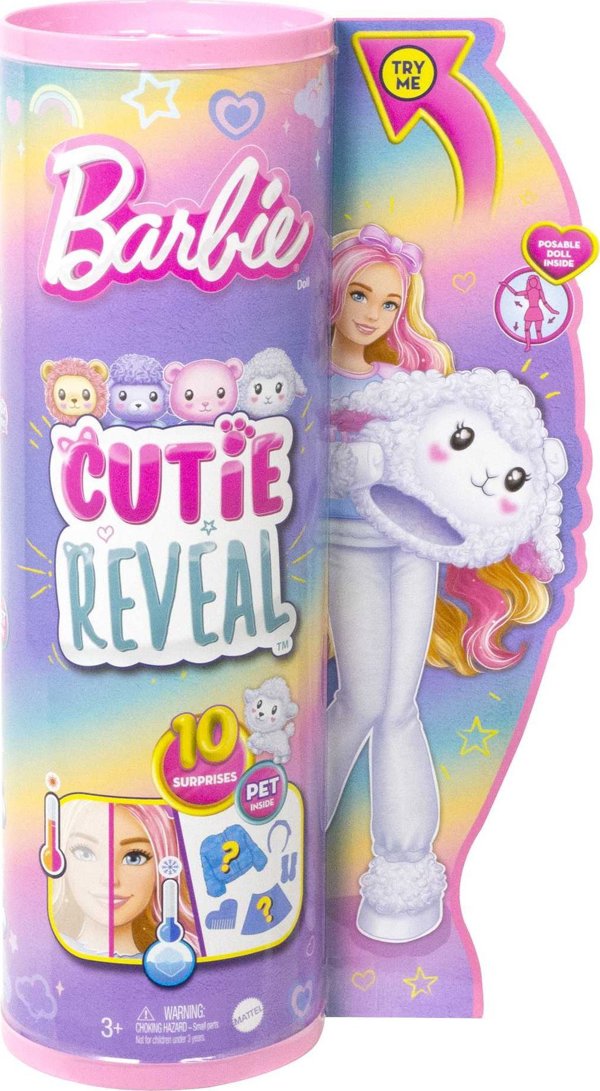 Κούκλα Barbie Mattel Barbie Cutie Reveal Προβατάκι Σειρά Γλυκές Στυλιστικές (HKR03)