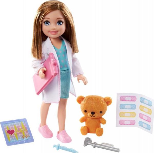 Κούκλα Barbie Barbie Chelsea Can Be - Γιατρός (GTN88)