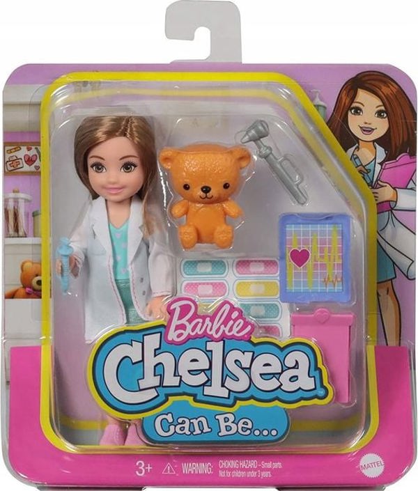 Κούκλα Barbie Barbie Chelsea Can Be - Γιατρός (GTN88)