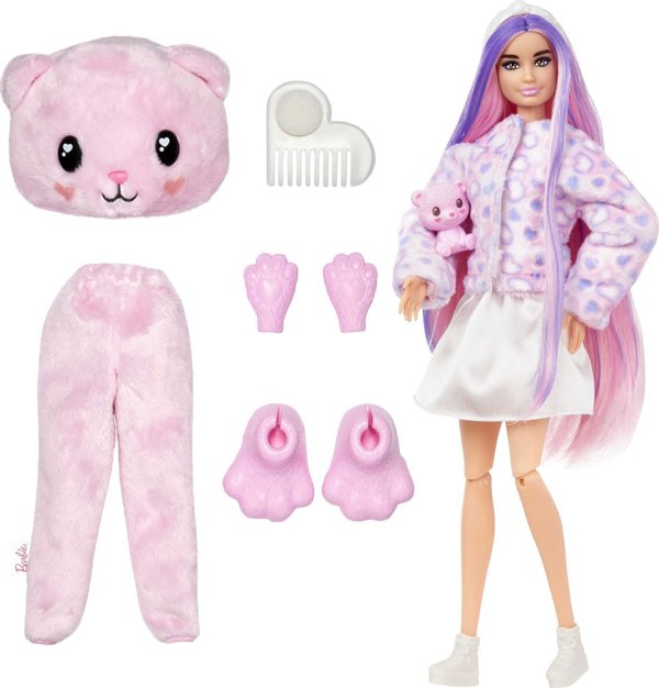 Κούκλα Mattel Cutie Reveal Teddy Bear Barbie Sweet Styles Series (HKR04) 13021751 194735106974